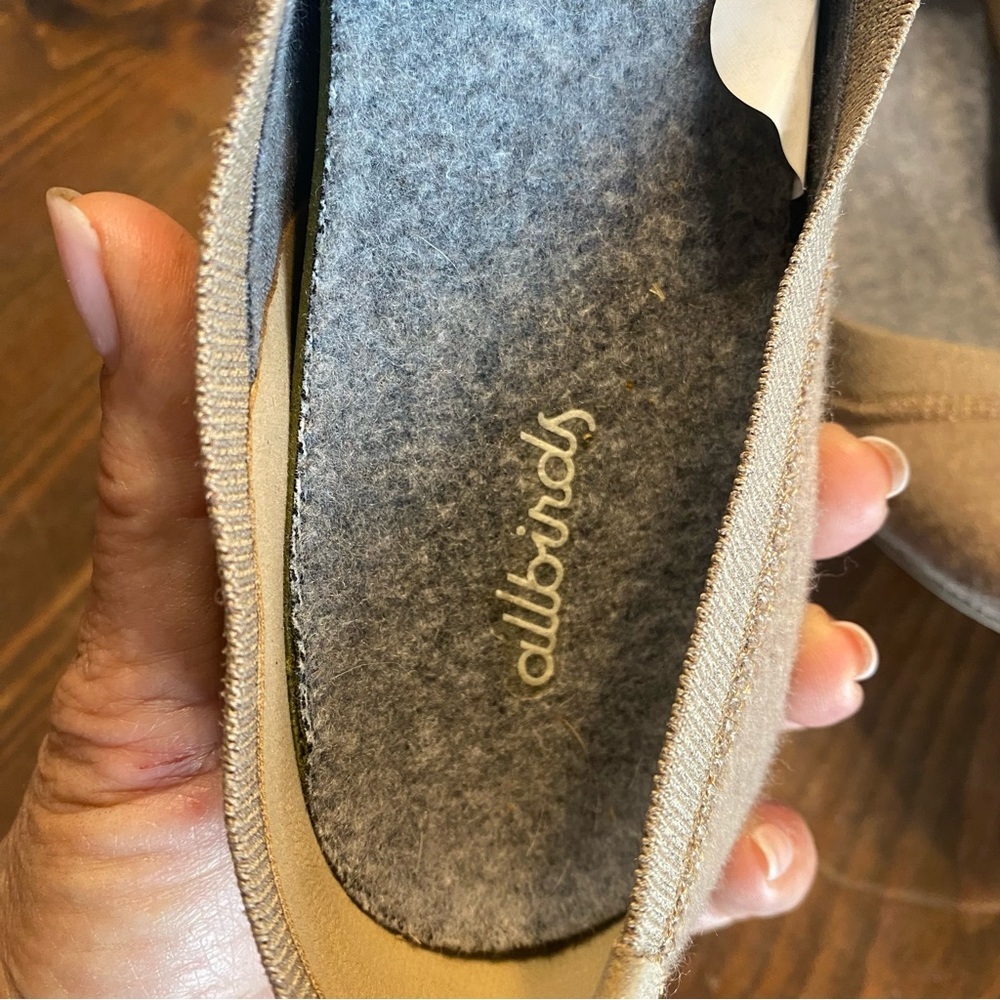 Allbirds Womens Tree Breezers Tan Wool Ballet comfortable Flats Slip Ons SZ-9 - Picture 4 of 10